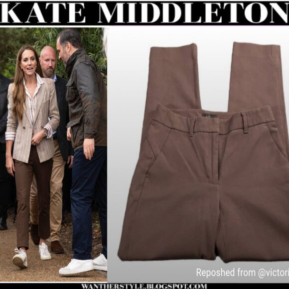 WHBM The Slim Ankle Brown Pants Size 00 - Picture 1 of 13